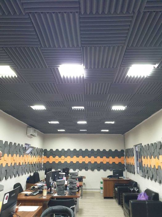 Акустические панели из поролона, диффузор, басовые ловушки