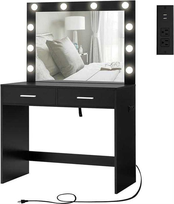 Акция!!! Черный грим столик всего за 129$ в наличии