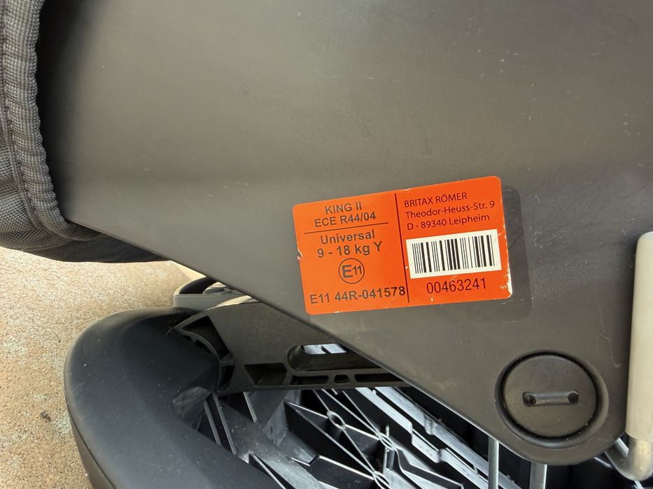 Britax Roemer King II Black Series (Storm Grey)