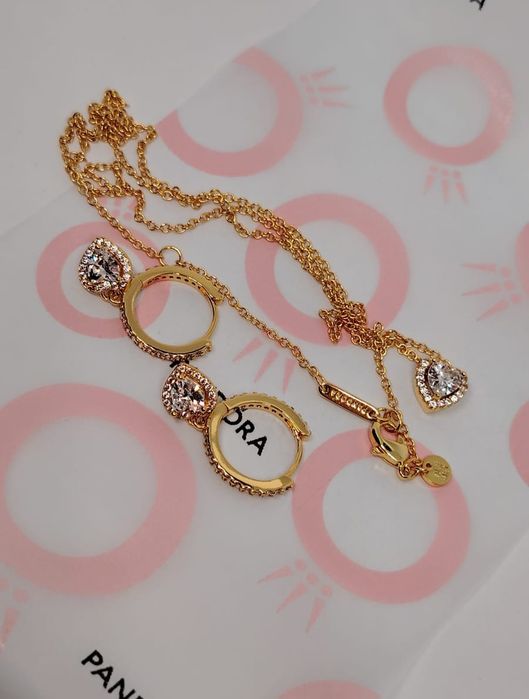 Set Nou  Pandora Moments Elevanted  silver gold Ale