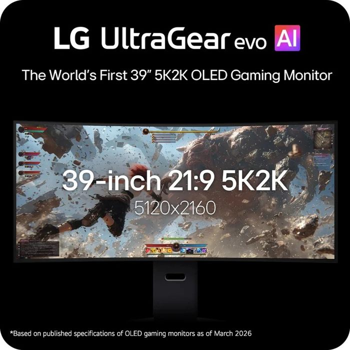 39 Inch UltraGear™ evo GX9, World's First 39" 5k2k tandem OLED Gaming