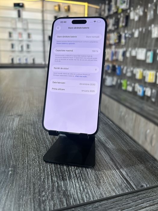 iPhone 15 Pro Max 512GB 100% Black Titanium