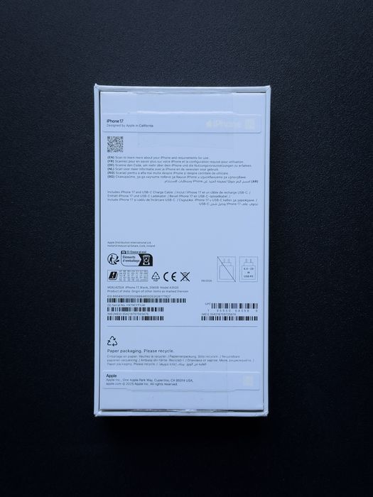 IPhone 17 256gb nou black negru