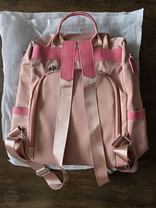 Розова дамска раница