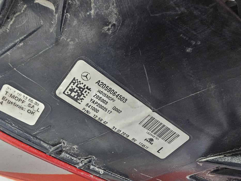 Stop stanga Mercedes C Class W205 Facelift 2019 cod A2059064503