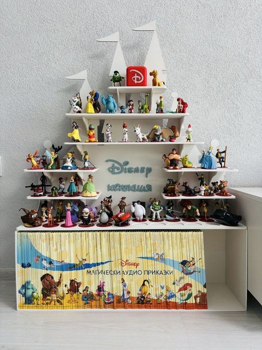 Етажерка Disney Замък за Магически Аудио Приказки – книги и фигурки.