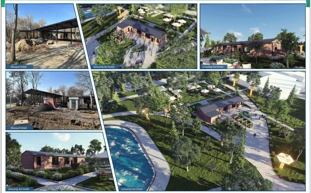 Янги сергили богида кафе ижарага берилади 220 кв 1-каватли