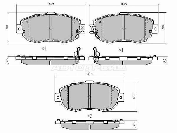 Колодки тормозные Toyota Chaser