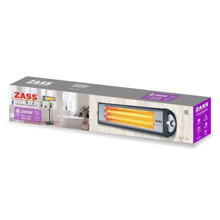 Radiator de podea sau perete cu infrarosu Zass ZIH 02, 2000W