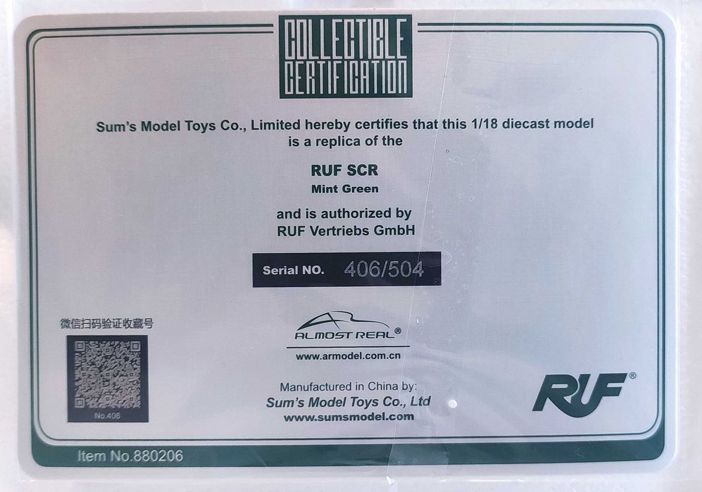 RUF SCR - 1:18 Almost Real