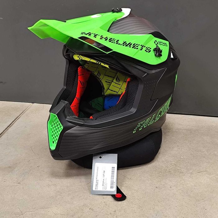 ПРОМОЦИЯ Мотокрос каска MT Falcon SYSTEM-FLUO GREEN - Код: 35274