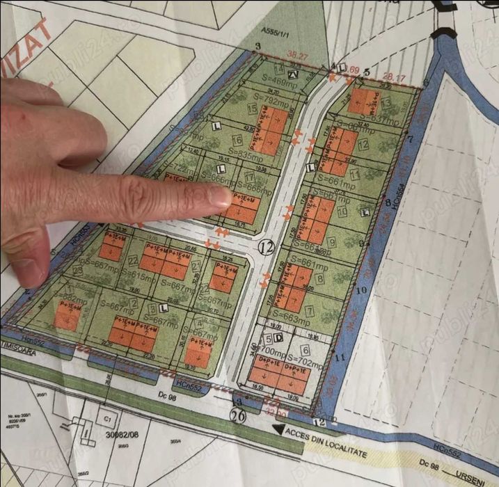 PROPRIETAR – Vând teren intravilan Urseni Mosnita Noua (Cel mai bun pret 60 euro/mp)