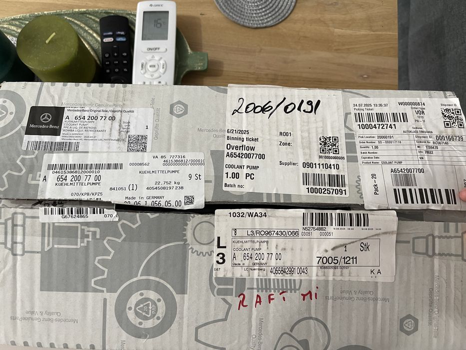 Ansamblu pompa apa + termostat mercedes benz