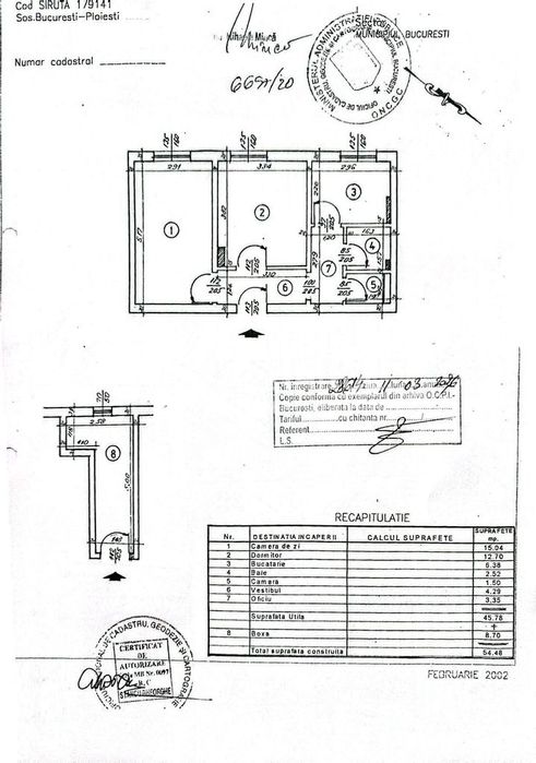 Bucuresti/ Aeroportul Baneasa(cod04)-Apartament 2 camere liber