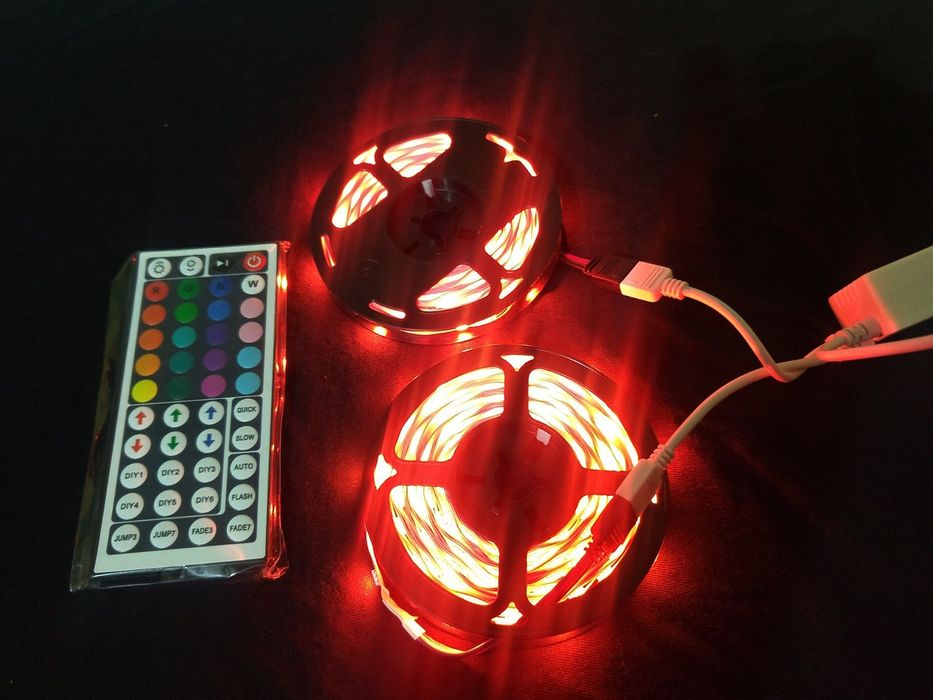 2 х 5 метра Лед РГБ Led RGB дистанционно с 44 бутона SMD5050