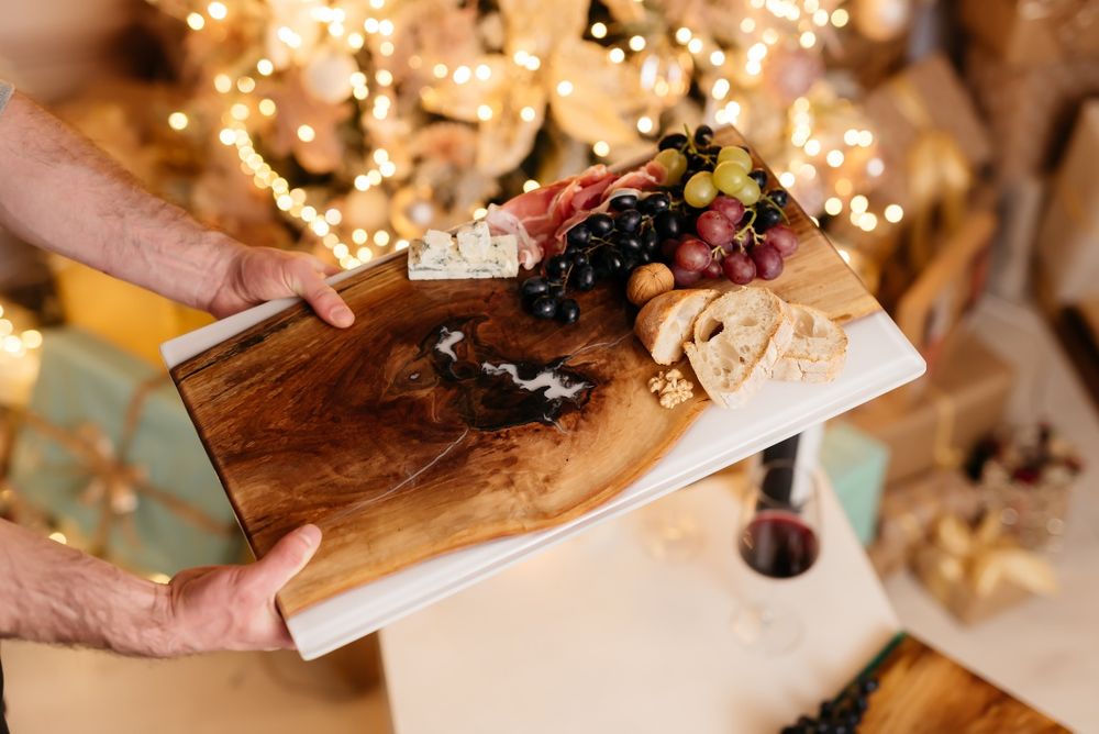 Elemente din lemn masiv și rășină epoxidica!