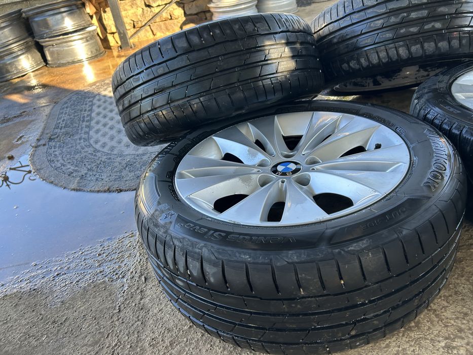 5x112 17 за BMW E60 61 7,5j ET 20 със летни гуми 7мм hankook