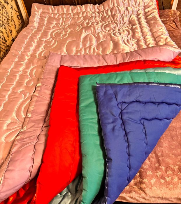 4 жамылатын атлас көрпелер