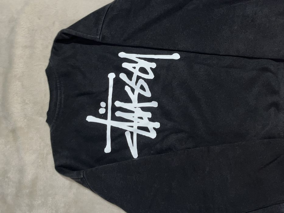 Stussy black crewneck