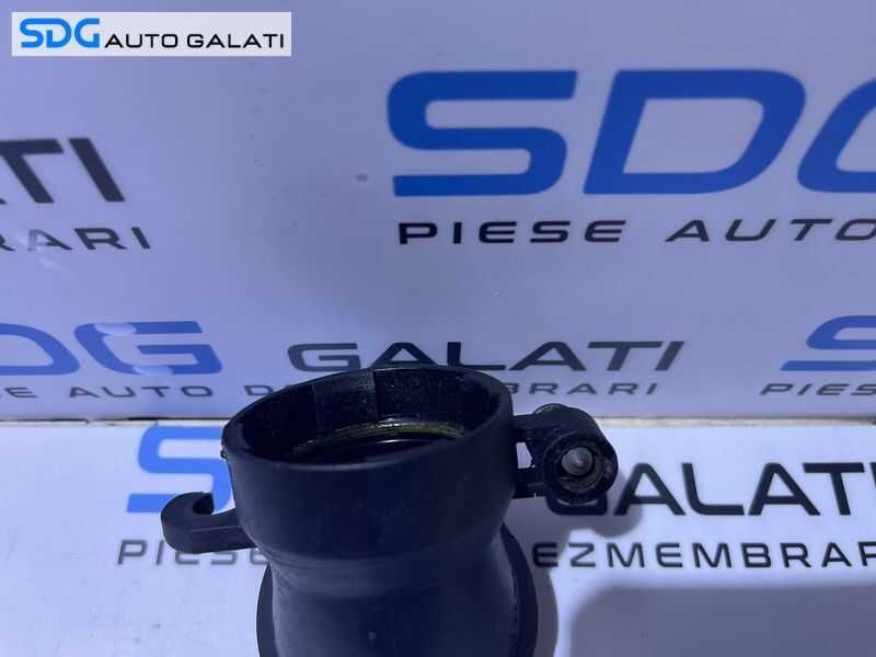 Tub Tubulatura Cot Racord Admisie Aer Turbo Turbina Turbosuflanta VW Golf 5 2.0 TDI CBAA CBAB CBDA CBDB CBDC CBBB CFFA CFFB CLCA CFGB CFHC CFHF 2008 - 2013 Cod 3C0129635 [D0865]