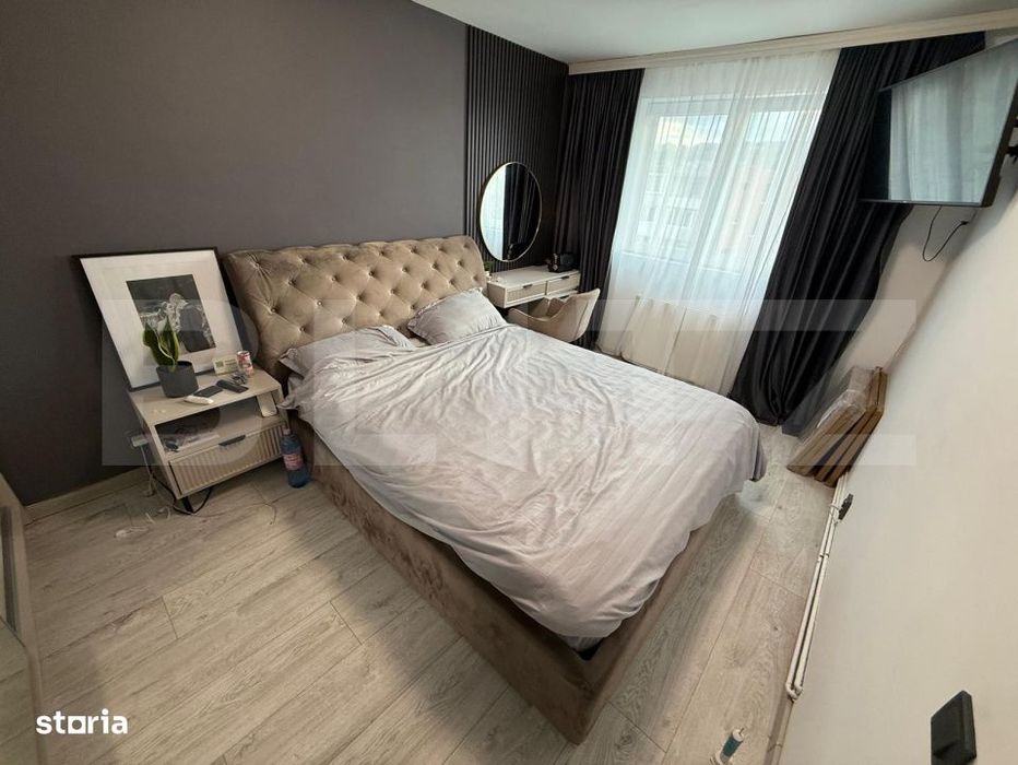 Apartament 2 camere, decomandat, cu balcon, mobilat si utilat, aer con