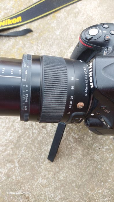 DSLR Nikon d5200+Sigma 17-70mm f/2.8-4 DC Macro HSM