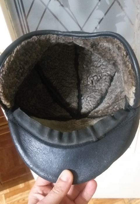 Зимняя кожанная кепка Mumcular leather (пр-во Турция)