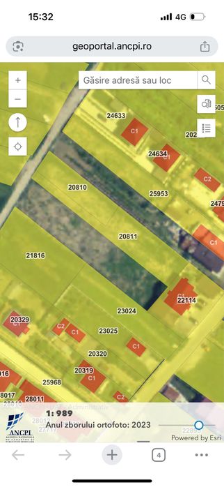 Vand teren intravilan Com. Bucov, zona parc