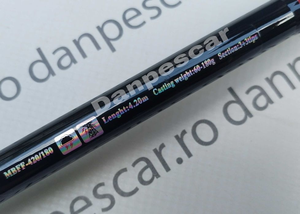 Lanseta PRO FL Black FORCE FEEDER 4,20m 180 grane 3 varfuri