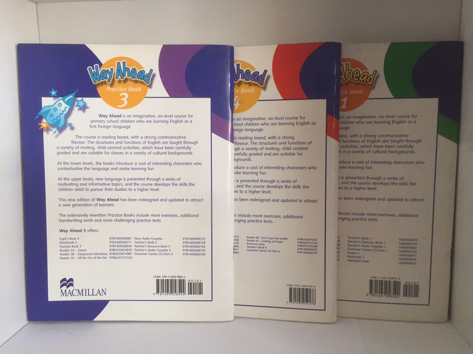 Книги Practice book «Way Ahead» 1,3,4 части.