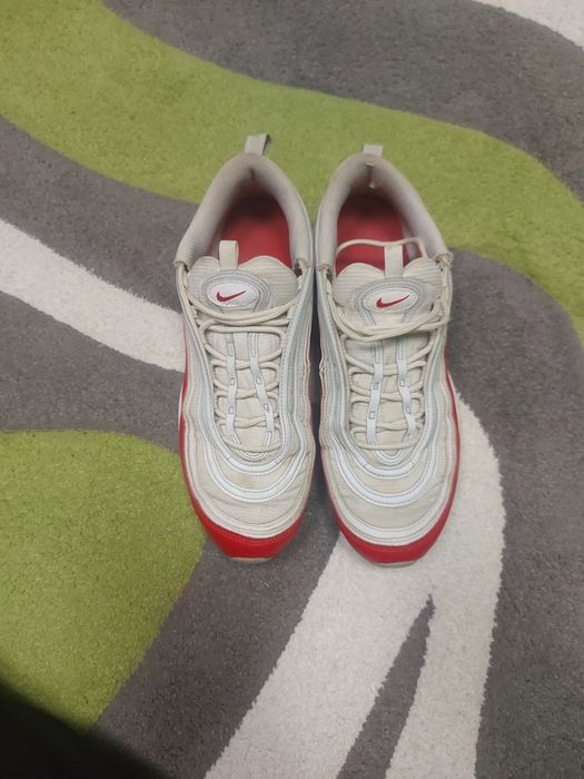 Nike air max 97 red and white