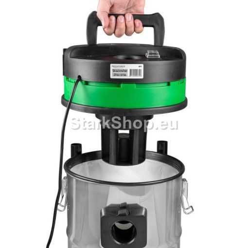 Прахосмукачка Сухо Мокро Почистване 30л HAWEK 1200W 4бр Въртящи Колела