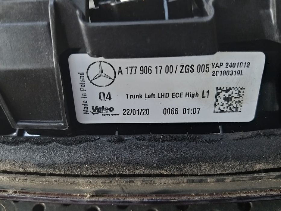 Stop tripla lampa stanga led haion mercedes a class w177 a1779061700