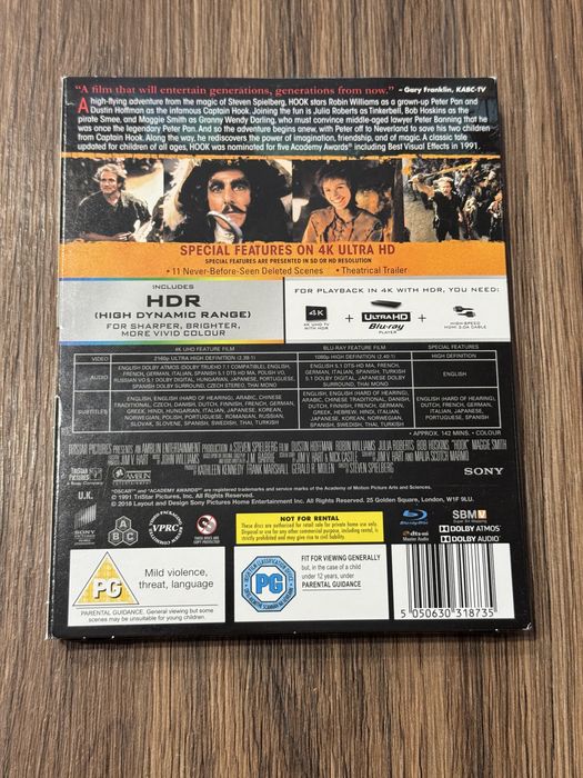 Film Hook 4K UltraHD UHD, subtitrare RO