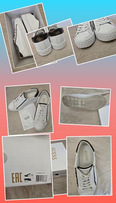 Sneakers Guess Pardie6 FLJPR6 ELE12 Alb