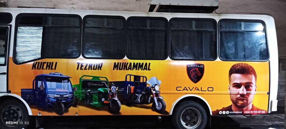 Andijon shaxri boyicha bannerlarda reklama xizmatlari.