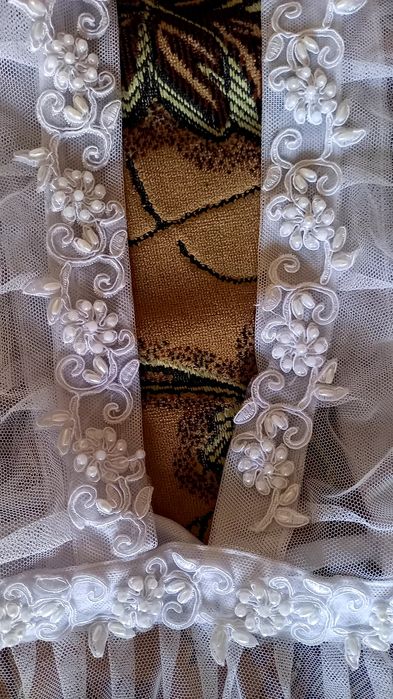 Школьный фартук белый