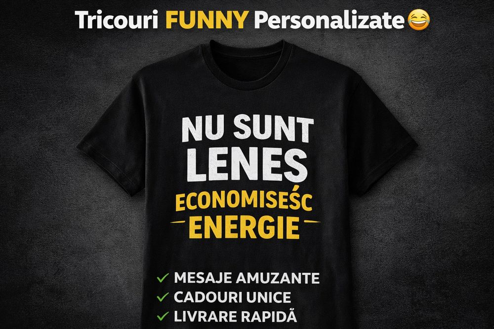 Vrei un tricou personalizat care să iasă în evidență?