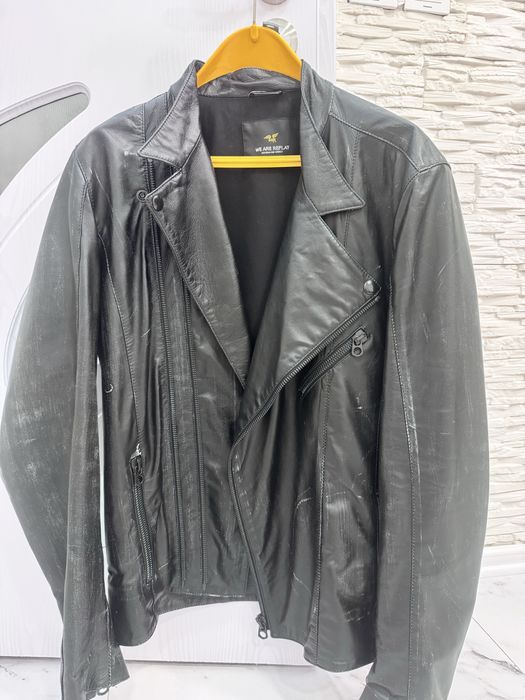 Мъжко кожоне яке риплей  естествена кожа