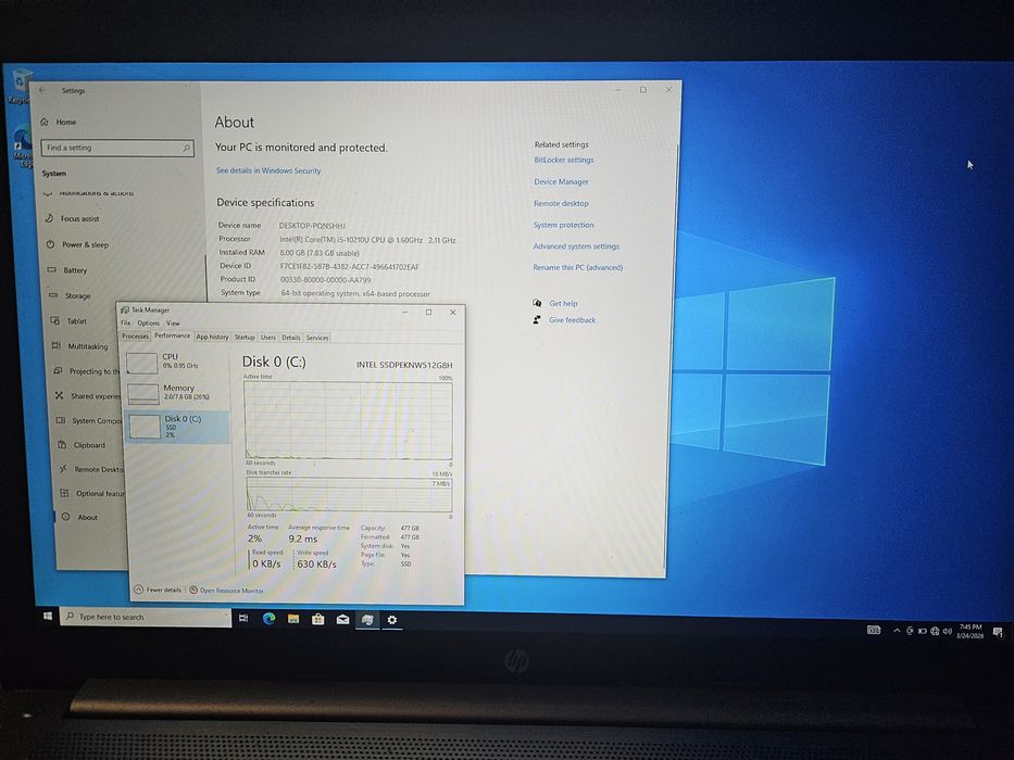 Hp 470 g7 notebook