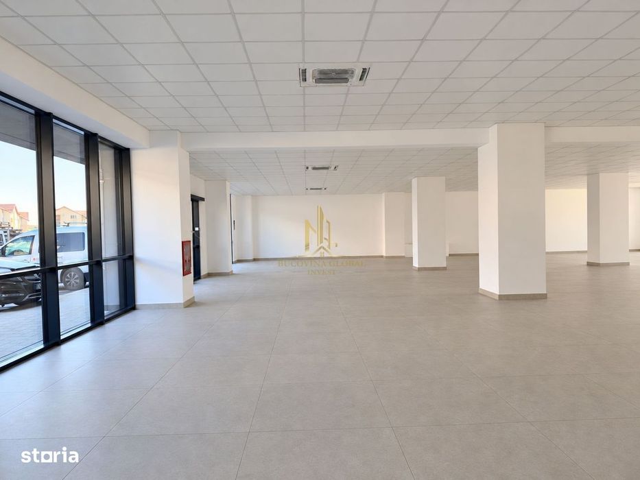 Spațiu comercial nou, 493.4 mp, vitrină 20 m, Suceava, zona Obcini