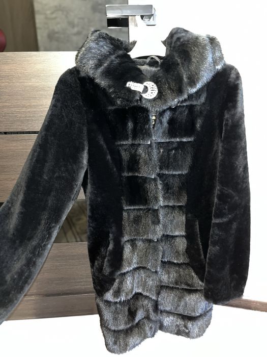 Шуба мутон + норка