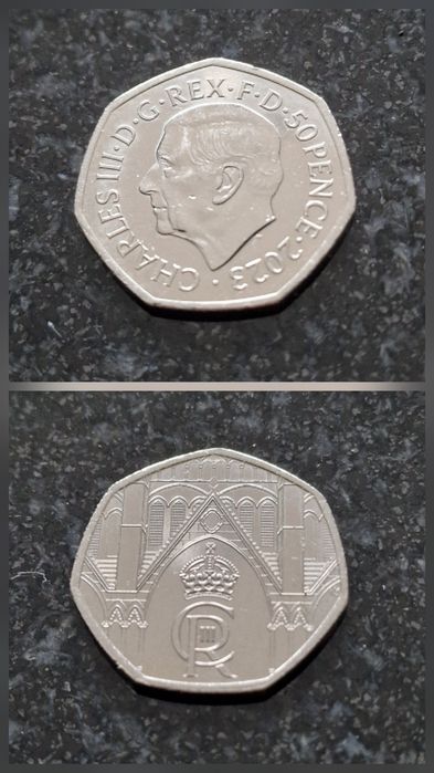 50 пенса – крал Чарлз III