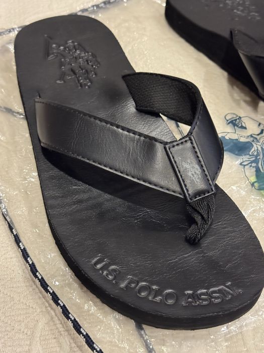 Кожени мъжки чехли U.S.Polo