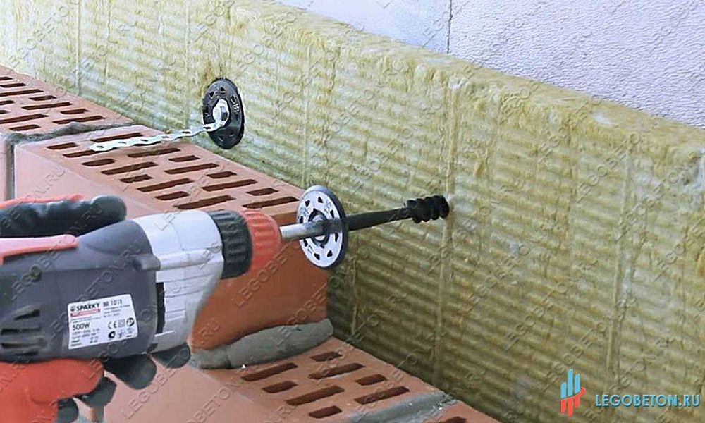 фасадный дюбель тарельчатый с забивным распорным элементом из стали