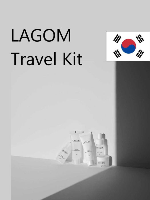 Lagom Travel Kit mini to‘plam, yuz terisi uchun koreys kosmetikasi