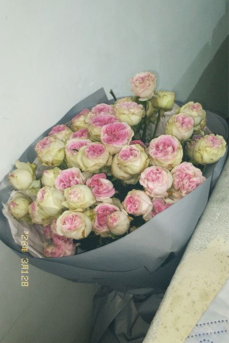 Цветы свежие раскрываются