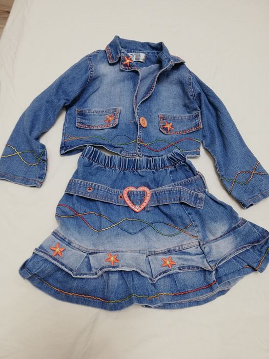 Детска пола и яке 25лв.дънкови