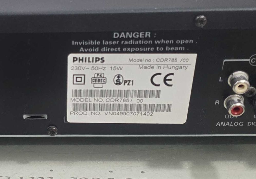 Philips CRD765 Black DVD Player Dolby Digital DTS