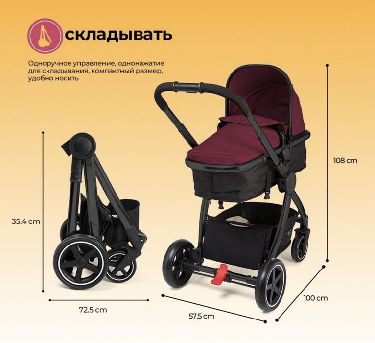 Детская коляска 3в1